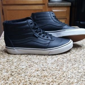 Van's leather Hi Tops